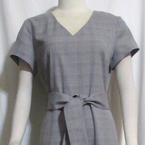 New Womens Ladies THE LIMITED Black & White Plaid Crop Pant Jumpsuit 6 Orig $129